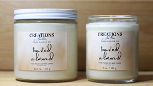 Toasted Almond- Soy Wax Candle
