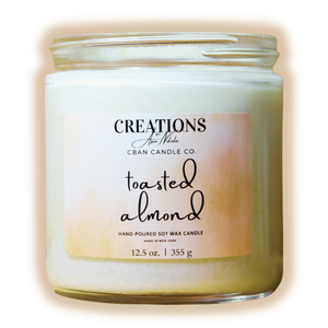 Toasted Almond- Soy Wax Candle
