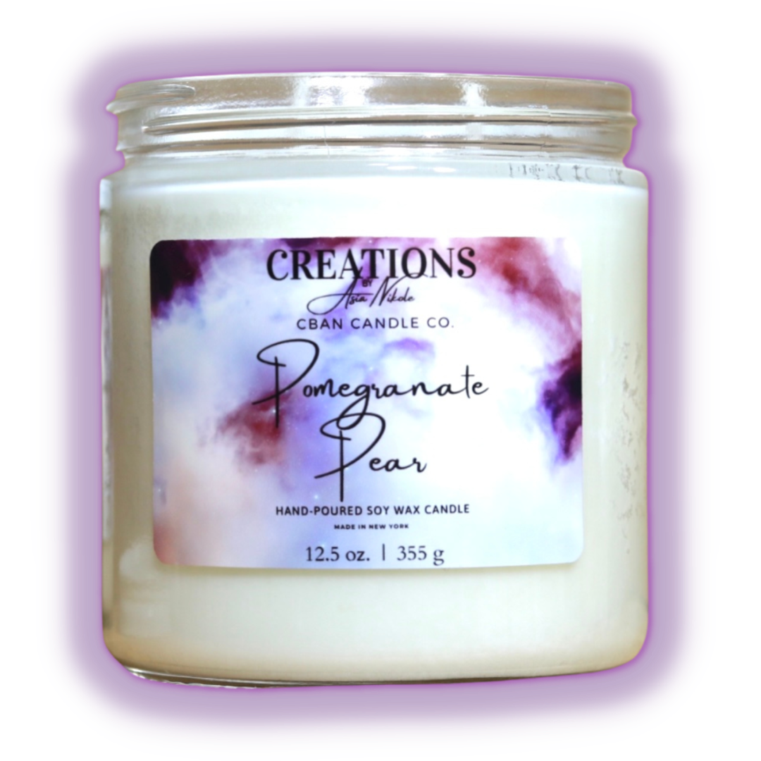 Pomegranate Pear- Soy Wax Candle