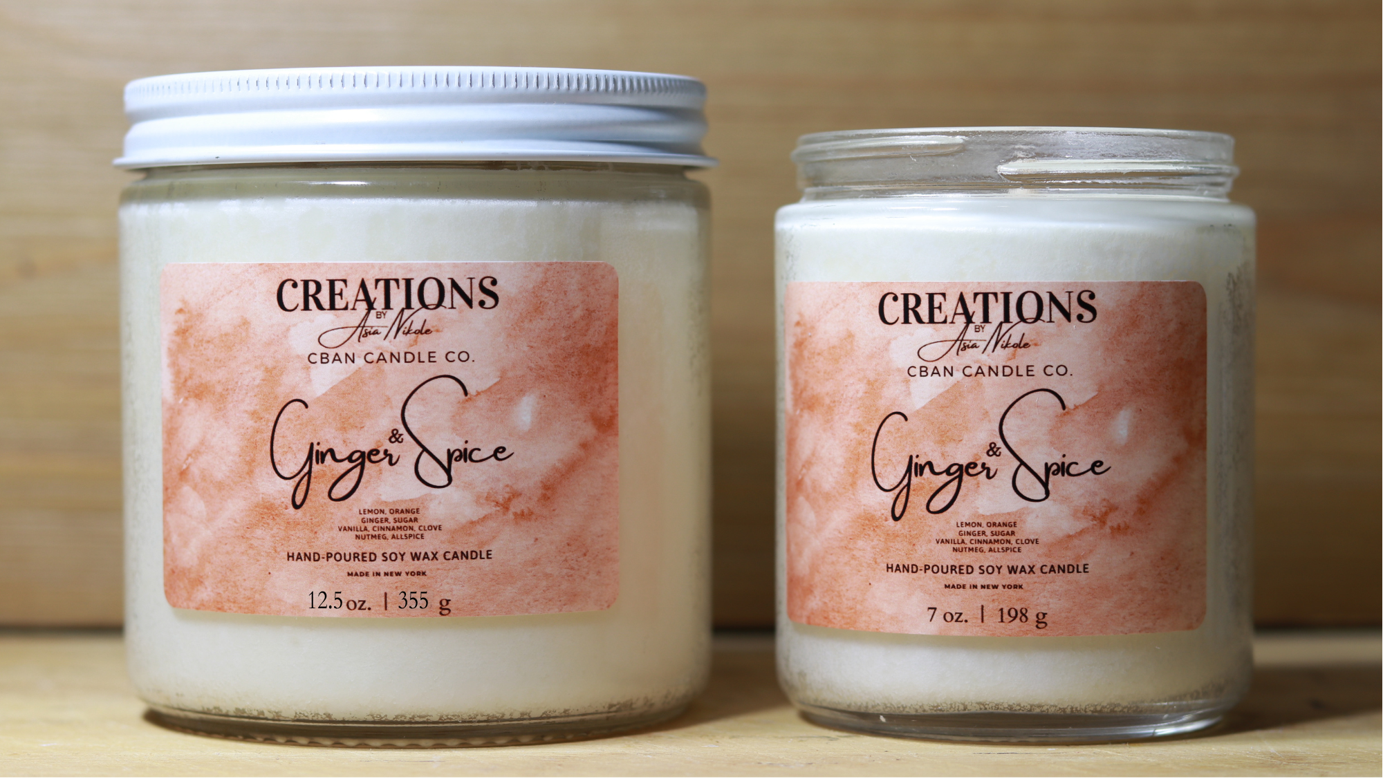 Ginger & Spice - Soy Wax Candle